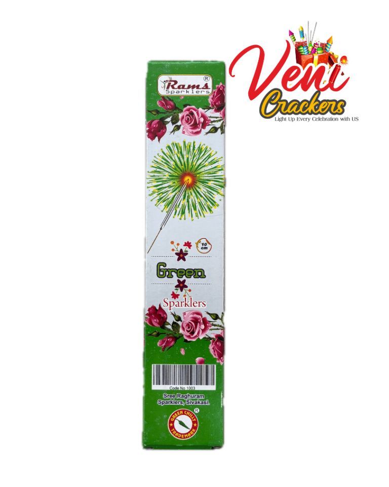 12 CM Green Sparklers(10 pcs)