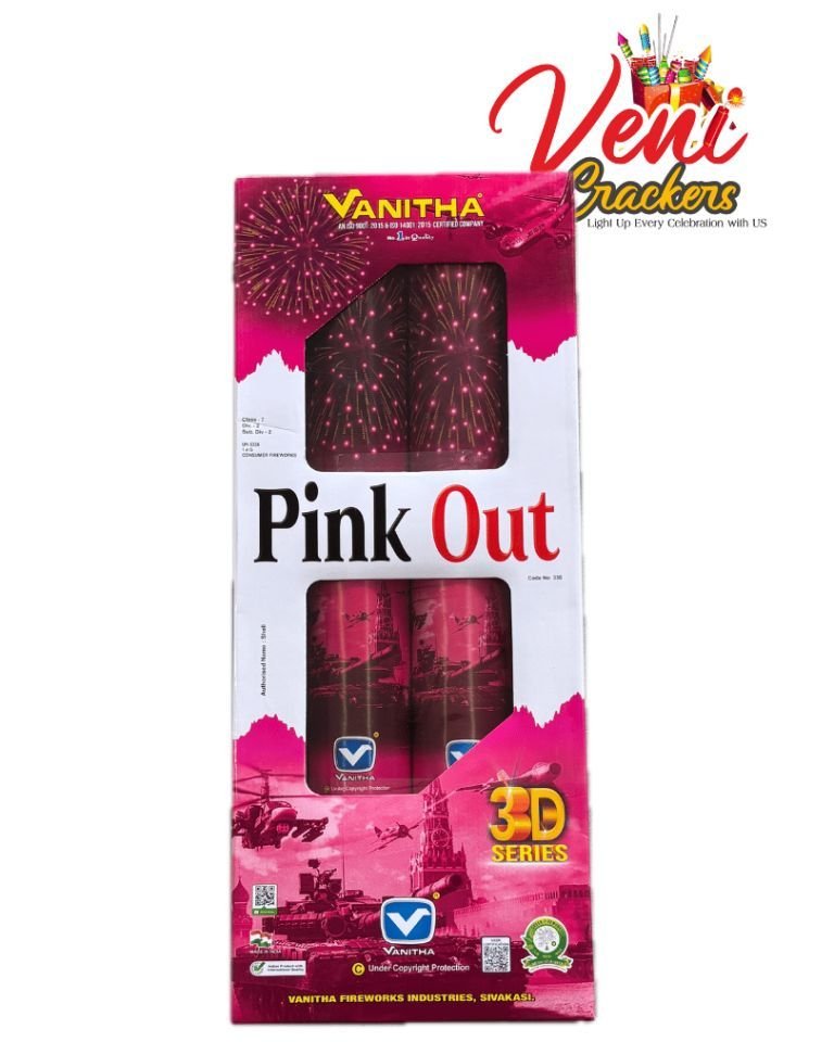 4`` Pink out Fancy(2 pcs)(vanitha)